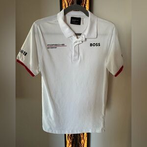 Porsche Boss White Polo Shirt